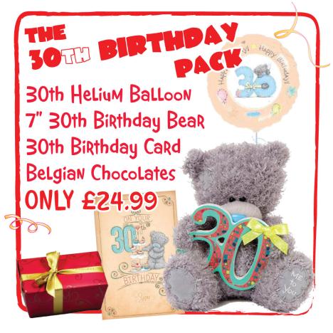 30th Birthday Pack £24.99